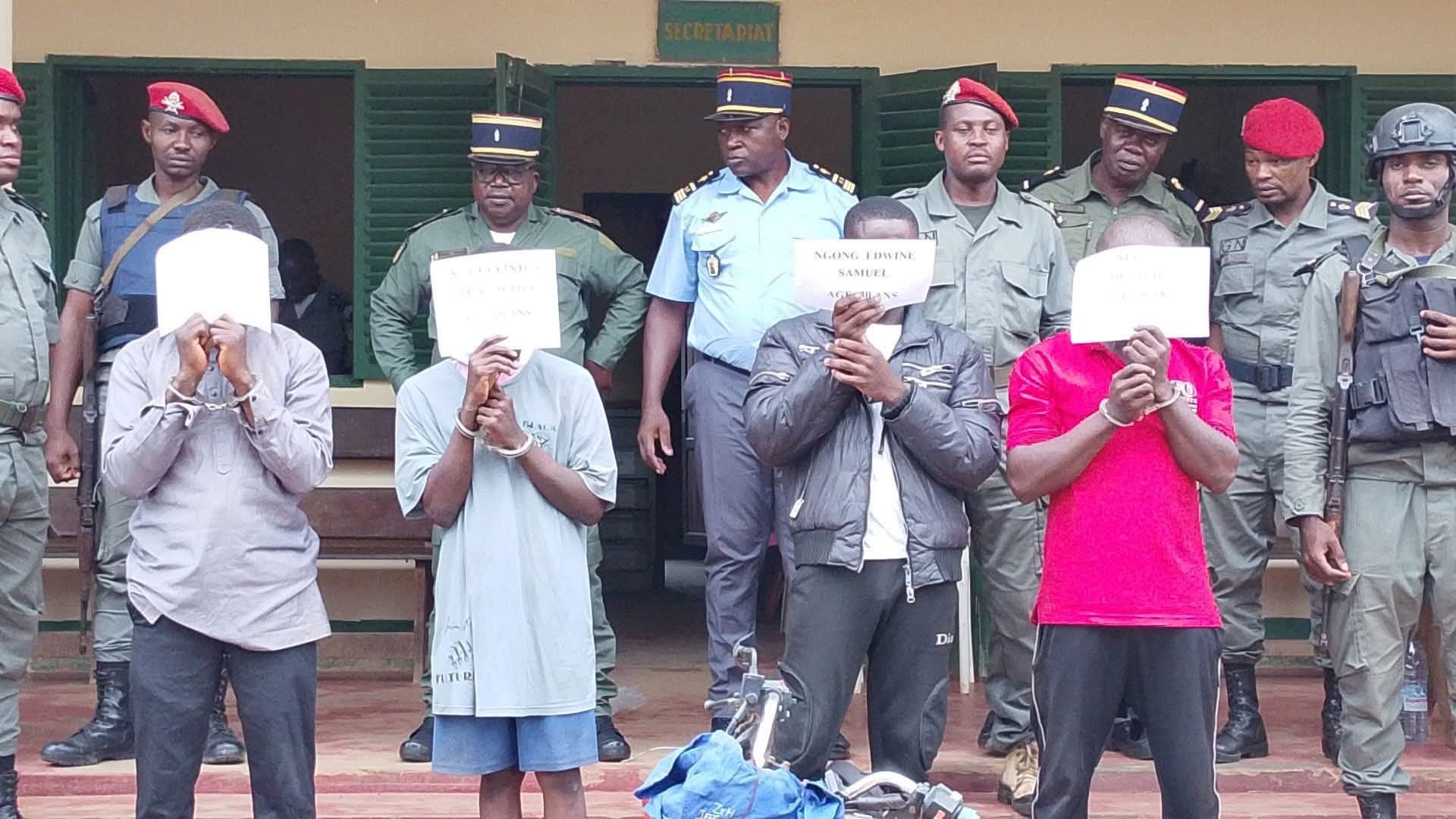 Kribi : Présentation à la presse de suspects impliqués dans des meurtres en série