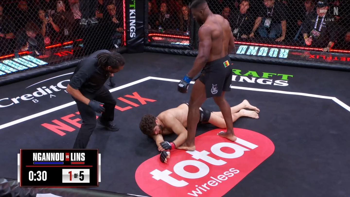 Retour fracassant : Francis Ngannou terrasse Philipe Lins par KO au premier round