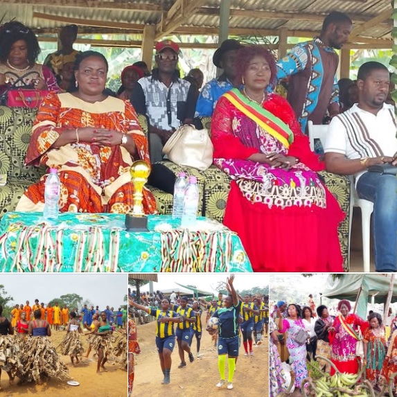 La mairesse Bleue Régine Tsoungui électrise Akongo Labelle pour le lancement des festivités du 8 Mars 2026
