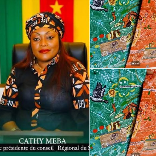Cathy Meba, nièce du président Biya, dénonce le coût élevé du pagne du 8 mars au Cameroun