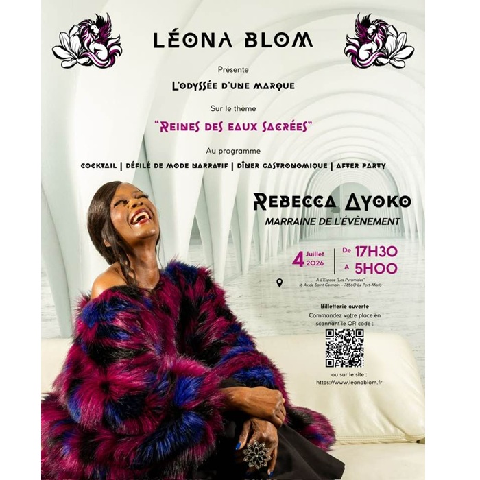 La créatrice franco-camerounaise Orlane Léona Eli présente "Reines des Eaux Sacrées" à Paris