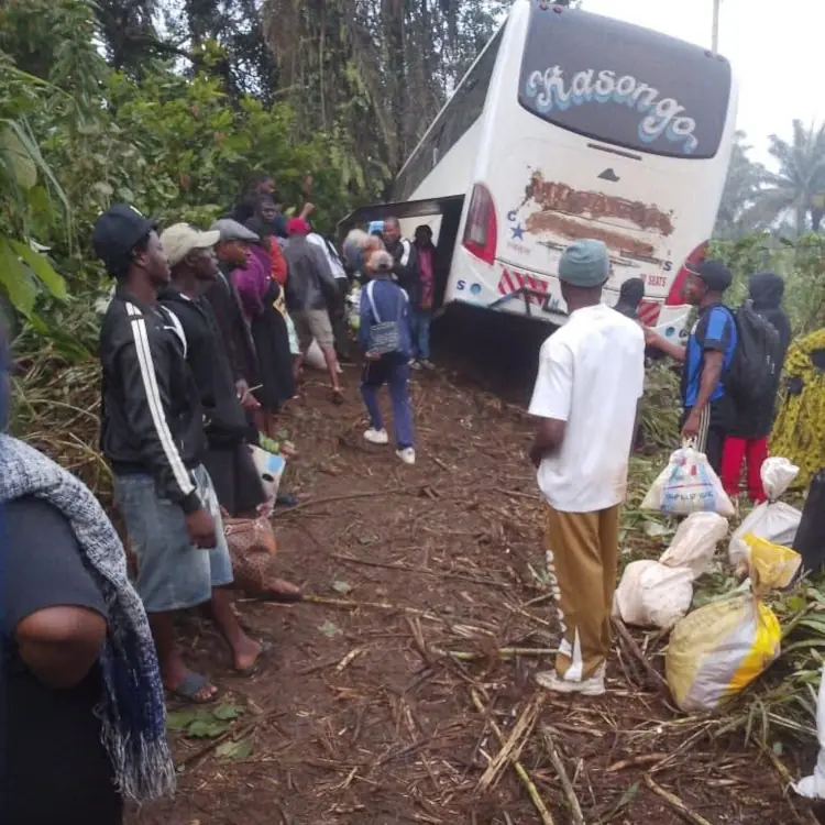 Accident de bus à Nkongsamba : un palmier sauve 70 passagers d'une chute dans un ravin