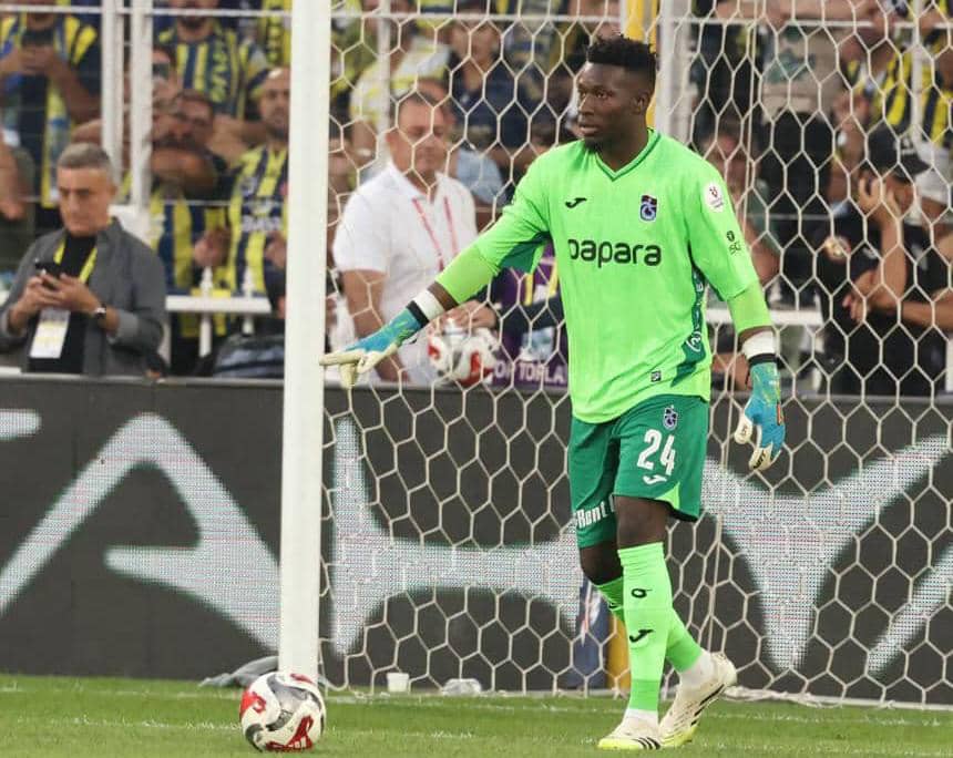 Trabzonspor : André Onana blessé en plein match contre Besiktas